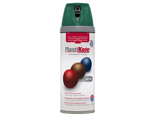 Twist & Spray Satin Hunter Green 400ml, PlastiKote