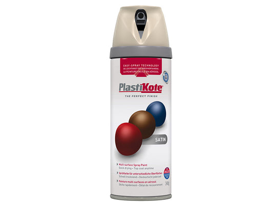 Twist & Spray Satin Warm Grey 400ml, PlastiKote