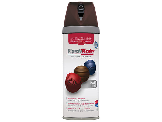 Twist & Spray Matt Chocolate 400ml, PlastiKote