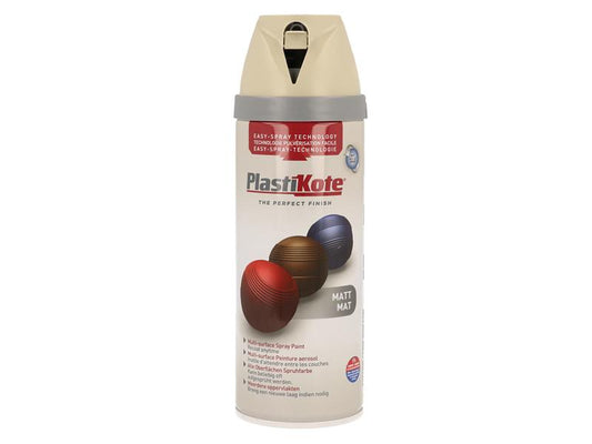 Twist & Spray Matt French Grey 400ml, PlastiKote