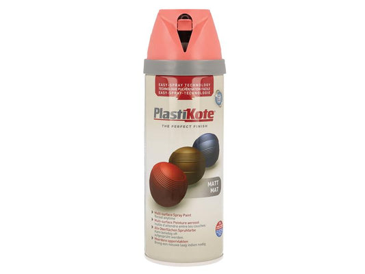 Twist & Spray Matt Dusty Coral 400ml, PlastiKote