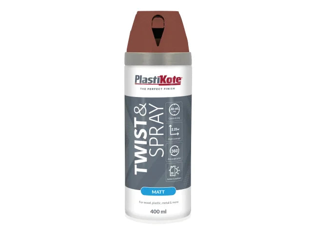 Twist & Spray Matt 400ml Pantile Red, PlastiKote