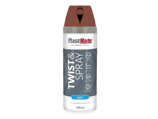 Twist & Spray Matt 400ml Pantile Red, PlastiKote