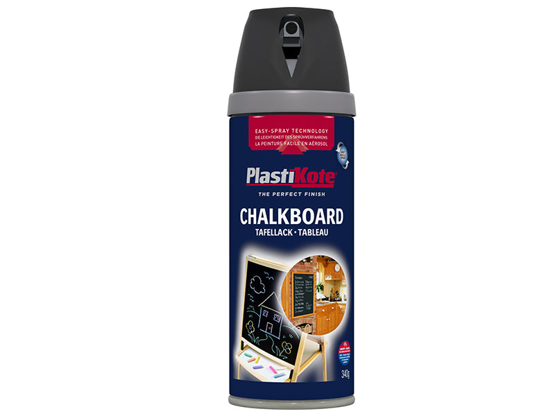 Twist & Spray Chalkboard Paint Black 400ml, PlastiKote