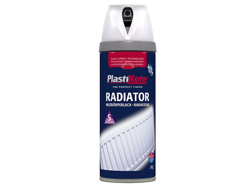 Twist & Spray Radiator Gloss White 400ml, PlastiKote