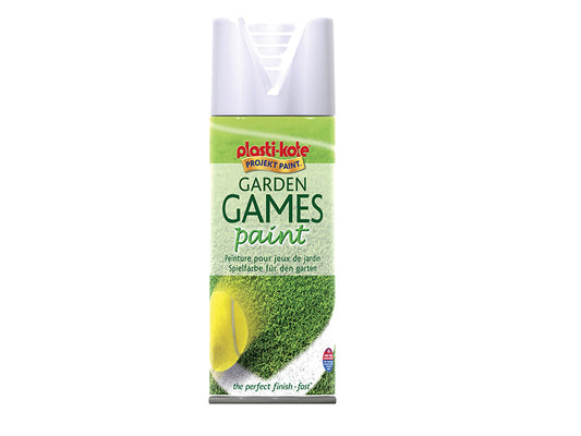 Garden Games Spray Paint White 400ml, PlastiKote