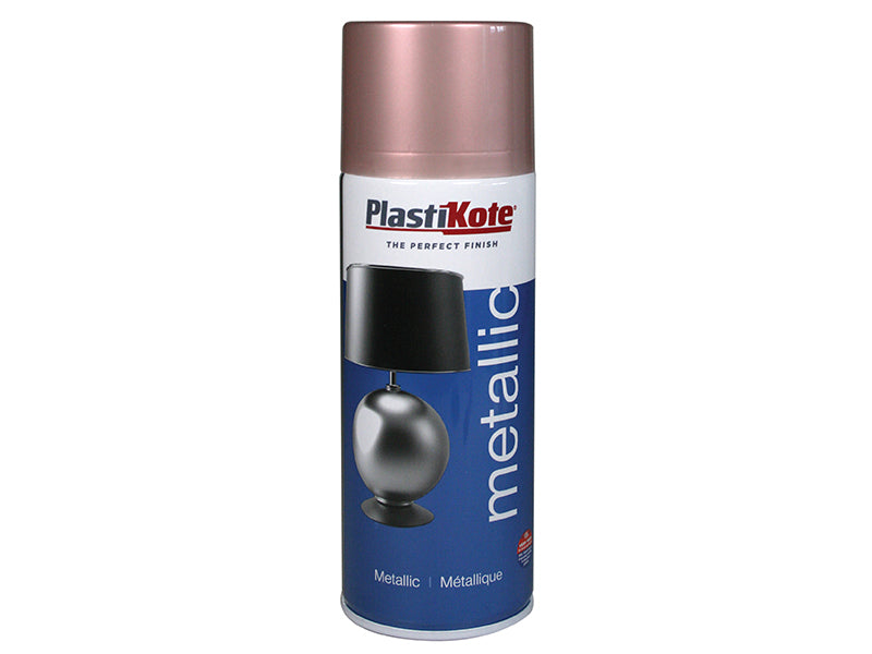 Metallic Spray Rose Gold 400ml, PlastiKote