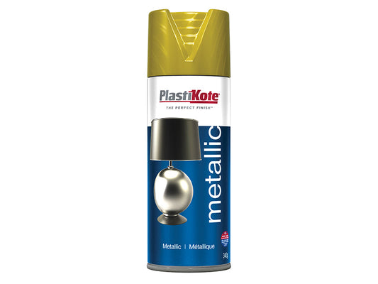 Metallic Spray Brass 400ml, PlastiKote