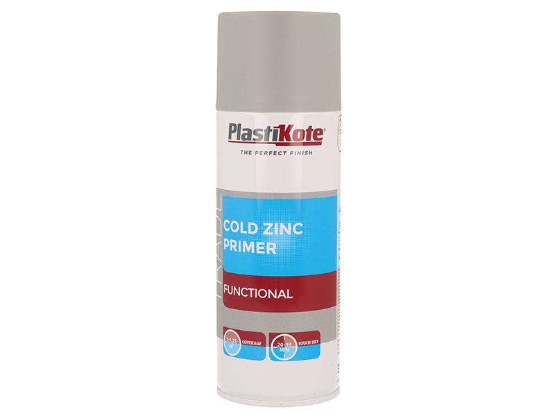 Trade Cold Zinc Spray Primer 400ml, PlastiKote