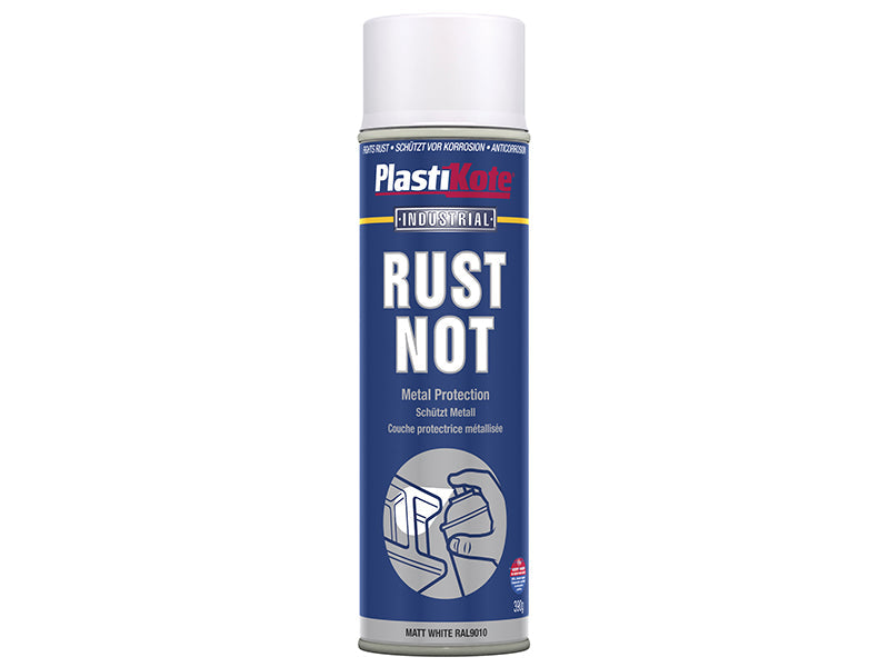 Rust Not Spray Matt White 500ml, PlastiKote