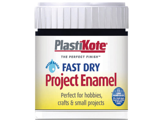 Fast Dry Enamel Paint B1 Bottle Gloss Black 59ml, PlastiKote