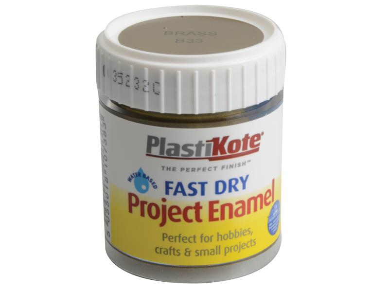 Fast Dry Enamel Paint B33 Bottle Brass 59ml, PlastiKote