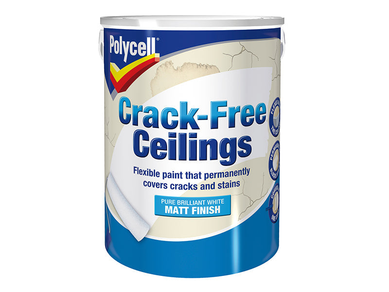 Crack-Free Ceilings Smooth Matt 5 litre, Polycell