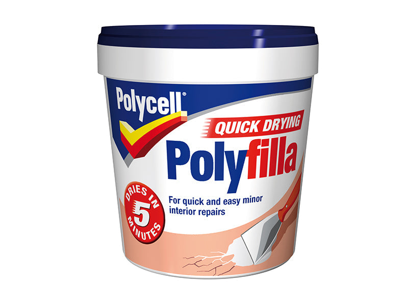 Multipurpose Quick Drying Polyfilla Tub 1kg, Polycell