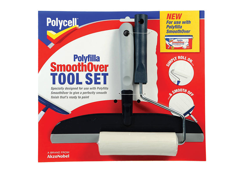 SmoothOver Tool Set Roller & Spreader, Polycell