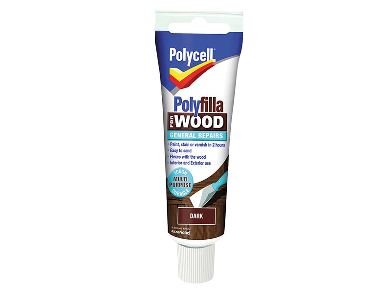 Polyfilla For Wood General Repairs Tube Dark 75g, Polycell