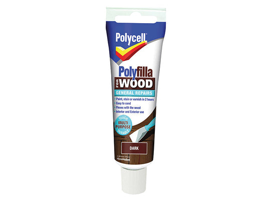 Polyfilla For Wood General Repairs Tube Dark 75g, Polycell