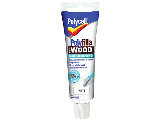 Polyfilla For Wood General Repairs Tube White 75g, Polycell