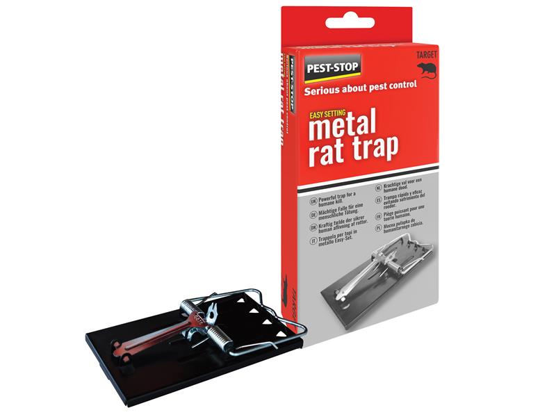 Easy Setting Metal Rat Trap, Pest-Stop (Pelsis Group)