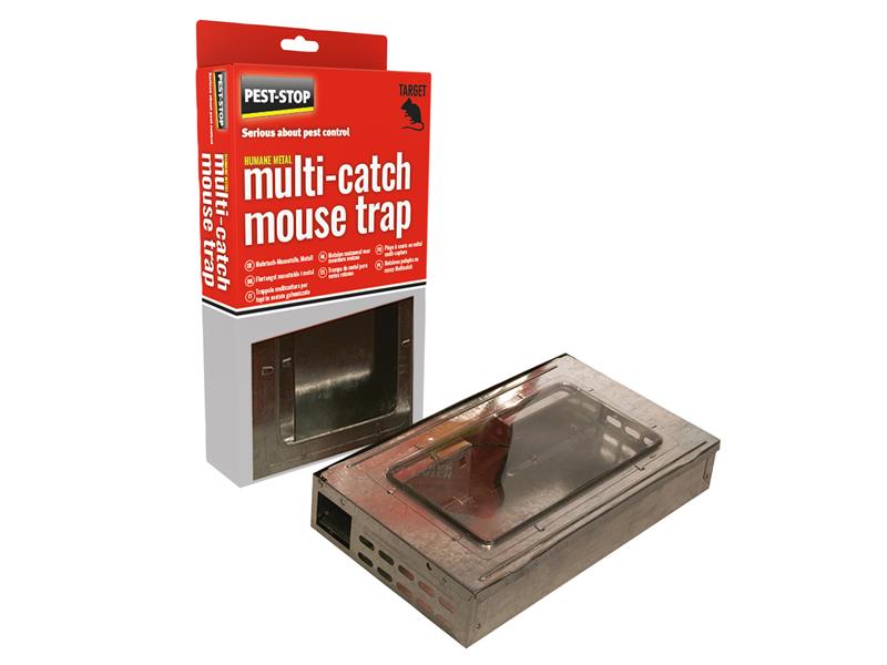 Multi-Catch Humane Mouse Trap Metal, Pest-Stop (Pelsis Group)