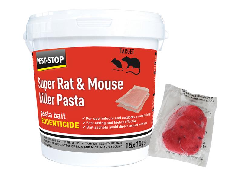 Super Rat & Mouse Killer Pasta Bait, Pest-Stop (Pelsis Group)