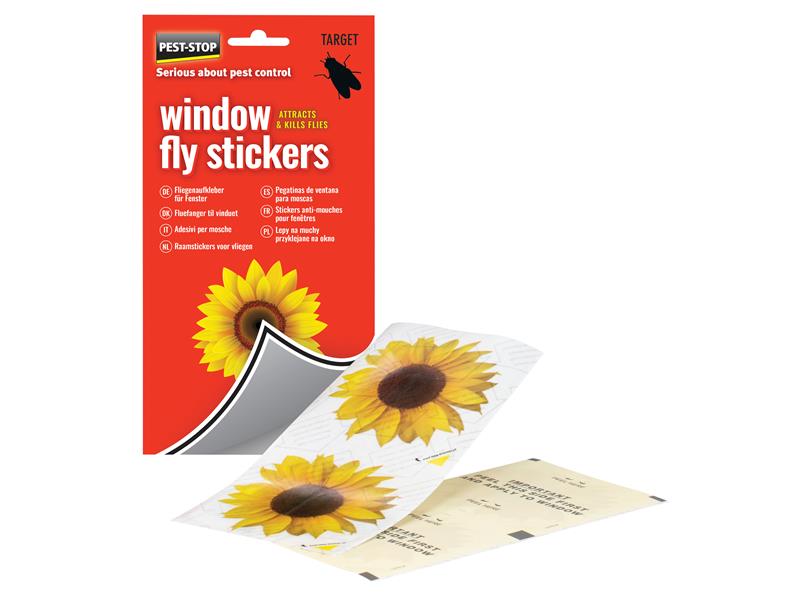 Window Fly Stickers (Pack 4), Pest-Stop (Pelsis Group)