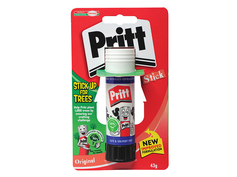 Pritt Stick Glue Large Blister Pack 43g, Pritt