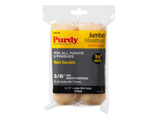 Marathon™ Jumbo Mini Roller Sleeve 114 x 19mm (4.1/2 x 3/4in) (Pack 2), Purdy®