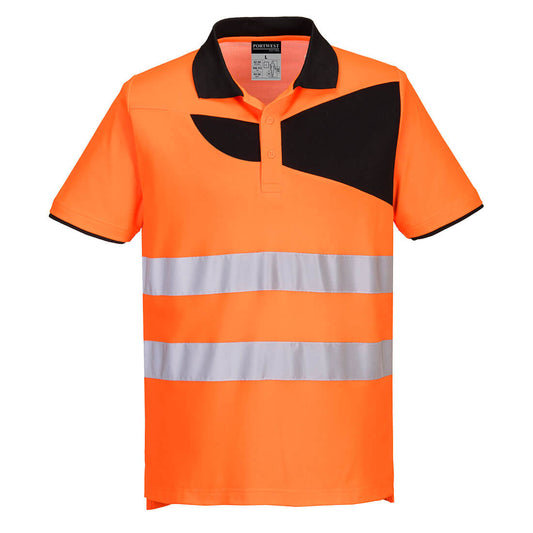 PW2 Hi-Vis Cotton Comfort Polo Shirt S/S, Morgans PW