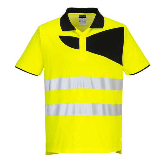 PW2 Hi-Vis Cotton Comfort Polo Shirt S/S, Morgans PW