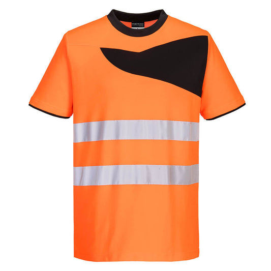 PW2 Hi-Vis Cotton Comfort T-Shirt S/S, Morgans PW