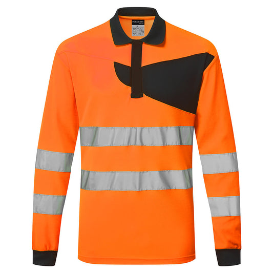 PW2 Hi-Vis Polo Shirt L/S, Morgans PW