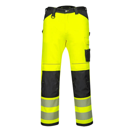 PW3 Hi-Vis Lightweight Stretch Work Trousers, Morgans PW