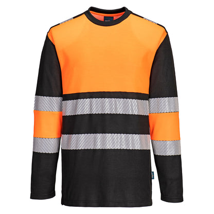 PW3 Hi-Vis Cotton Comfort Class 1 T-Shirt L/S, Morgans PW