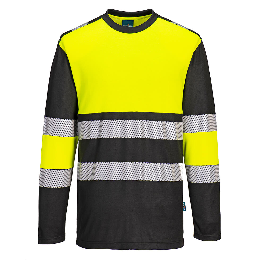 PW3 Hi-Vis Cotton Comfort Class 1 T-Shirt L/S, Morgans PW