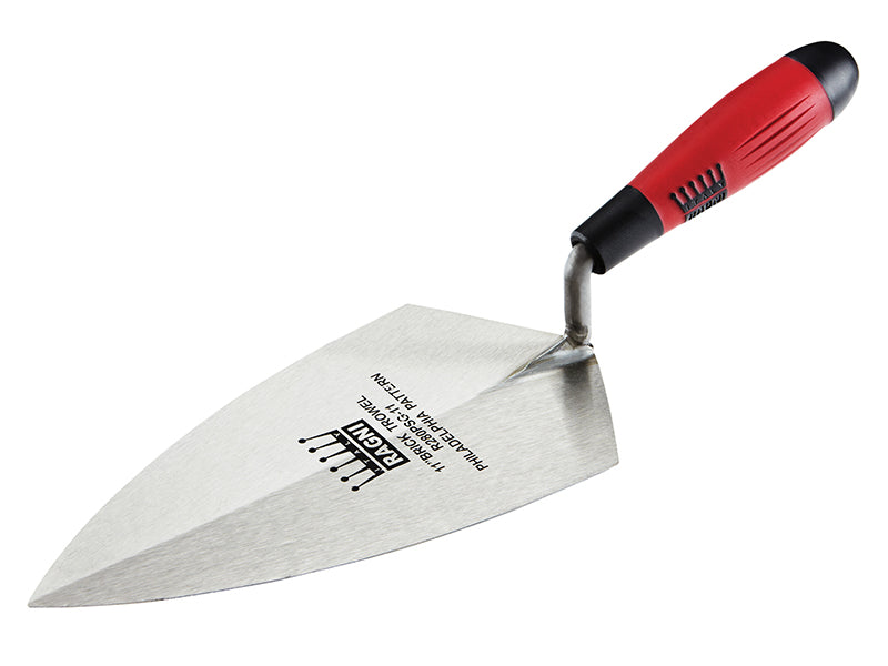 Philadelphia Pattern Brick Trowel Soft Grip Handle 11in, Ragni