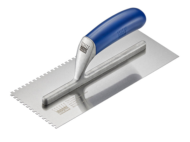 R319-4 Tiler's Trowel U 4mm Notches Edge Plastic Handle 11 x 4.3/4in, Ragni