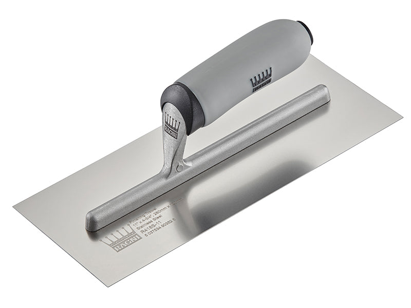 R418S-11 Stainless Steel Plasterer's Finishing Trowel 11in, Ragni