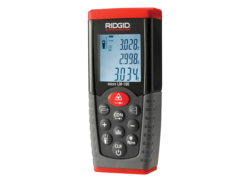 36158 Micro LM-100 Laser Distance Measure 50m, RIDGID