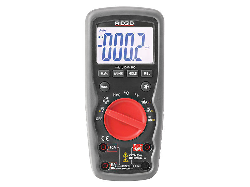 DM-100 Micro Digital Multimeter 37423, RIDGID