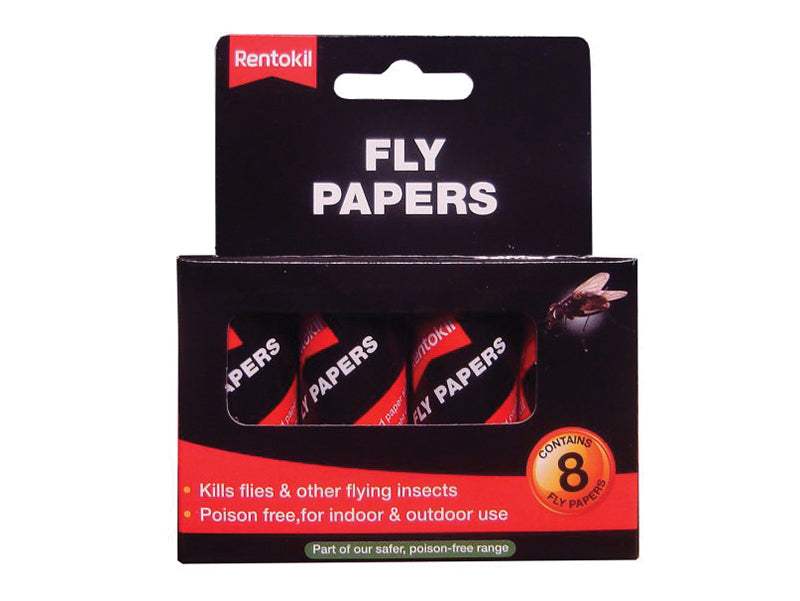 Fly Papers (Pack 8), Rentokil