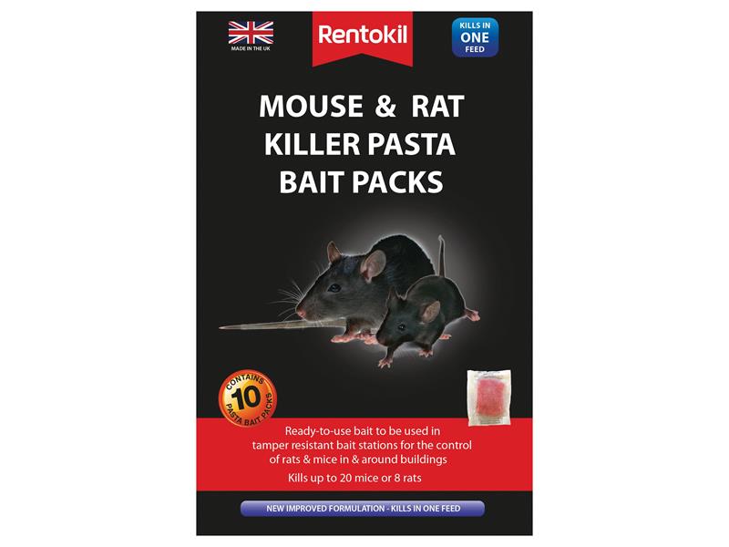 Mouse & Rat Killer Pasta Bait (Sachets 10), Rentokil