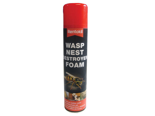 Wasp Nest Destroy Foam Aerosol 300ml, Rentokil