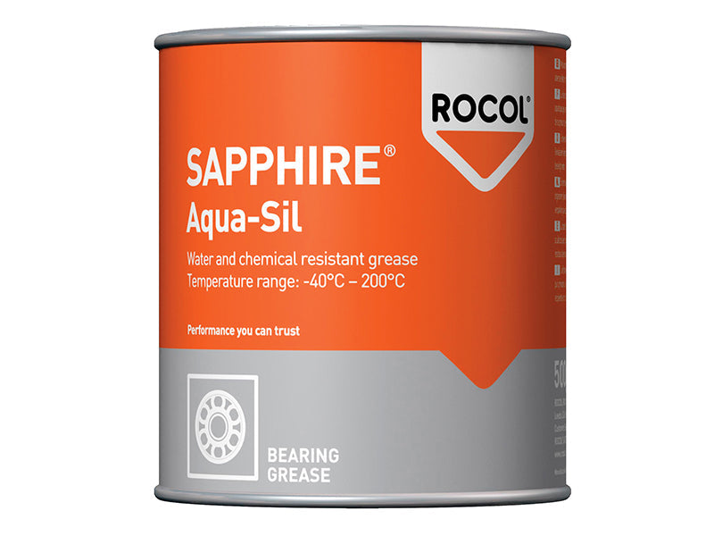 SAPPHIRE® Aqua-Sil Bearing Grease Tin 500g, ROCOL