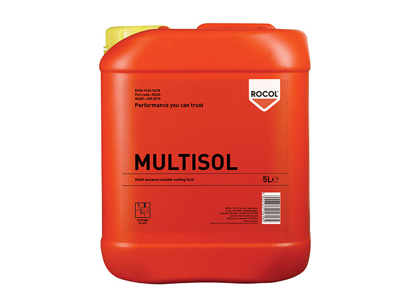 MULTISOL Water Mix Cutting Fluid 5 litre, ROCOL