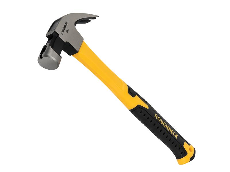 Claw Hammer Fibreglass Shaft 454g (16oz), Roughneck