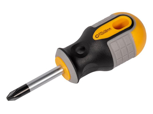 Stubby Screwdriver Pozidriv Tip PZ2 x 38mm, Roughneck