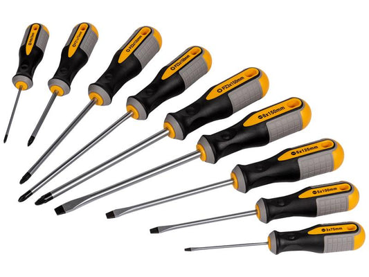 Screwdriver Set, 9 Piece, Roughneck