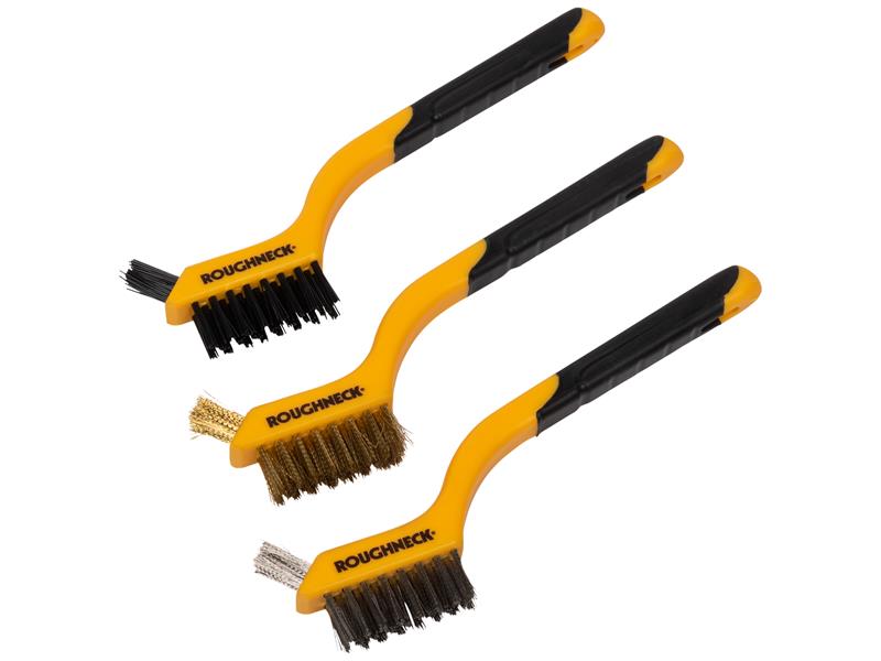 Mini Wire Brush Set 3 Piece, Roughneck