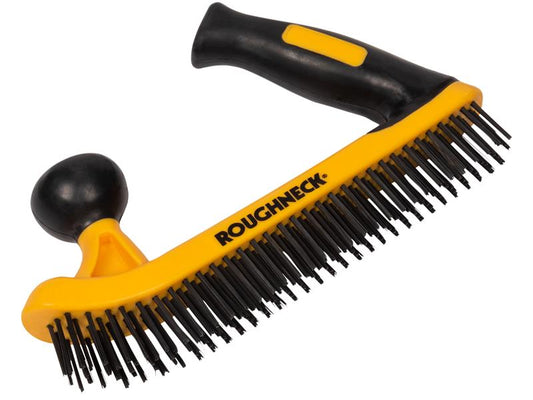 Two-Handed Wire Brush Soft-Grip, Roughneck